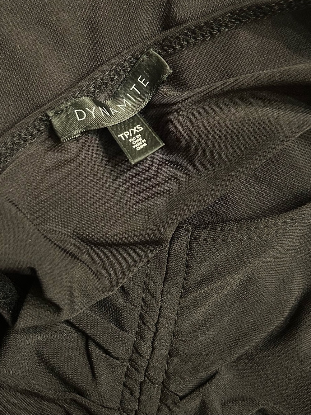 Dynamite Black Ruched Halter Mesh Tank - Picture 6 of 6